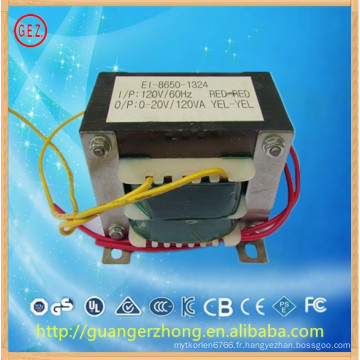 Fabrication chinoise EI 86 240v ac 19v 4.74a transformateur
